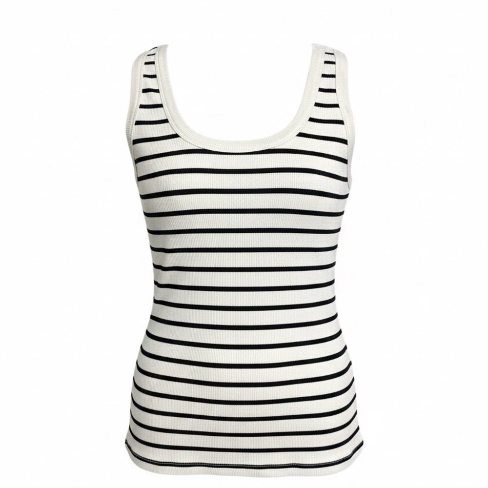 Plus Size White Birch Ribbed Tank Top